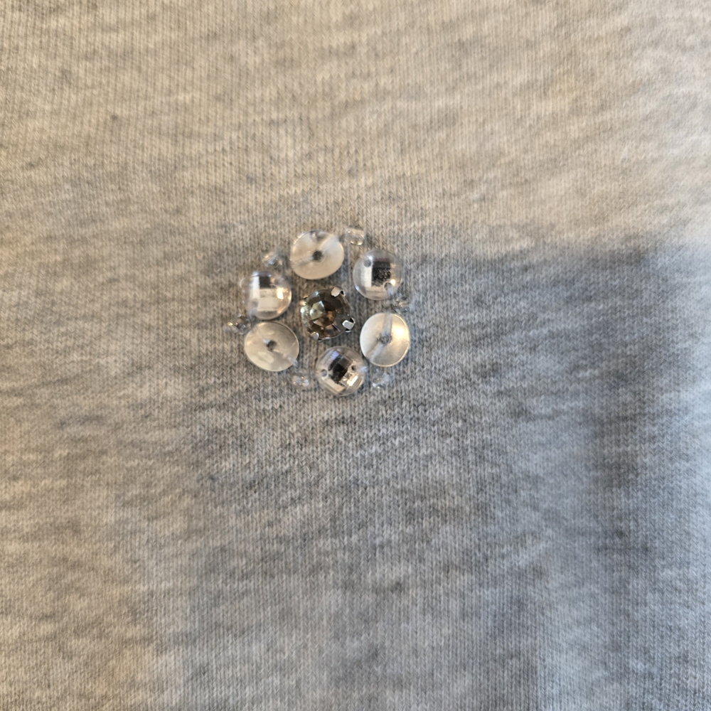 Saks Fifth Avenue Black Label Gray Knit Top - Picture 5 of 8
